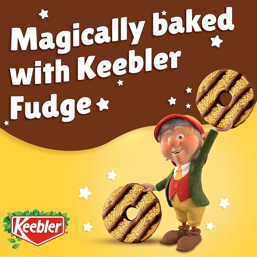 OVER THE STRIPES - Cookie Keebler Elf Chocolate Fudge Stripes Original Cookies, 11.5